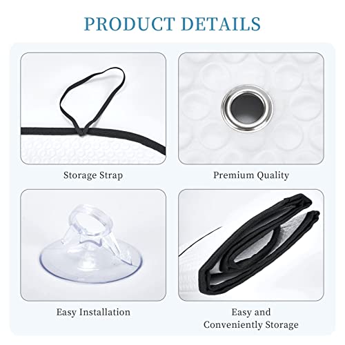 Custom Car Front Windshield Sun Shade, Personalized Front Window Sun Visor Design Foldable Reflective Sun Shield for Vehicle Blocks UV Rays Protector Keep Your Vehicle Cool (Material 3, Medium) - size: Medium