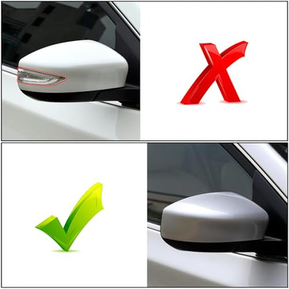 Moonlinks Compatible with Nissan Sentra 2013 2014 2015 2016 2017 2018 2019 Right Side Mirror Cover Replacement, Silver Right Passenger Side Door Rearview Side Mirror Cap Trim - size: Right Silver