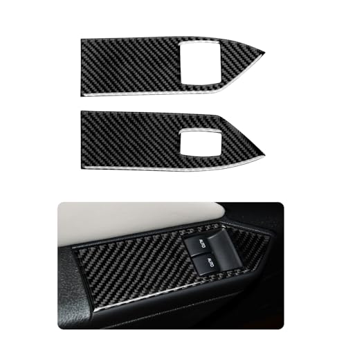 Car Window Lift Switch Sticker Carbon Fiber Decal Interior Trim Cover for Ford Mustang GT Shelby 2005 2006 2007 2008 2009 Accessories - color: Window Lift Switch B