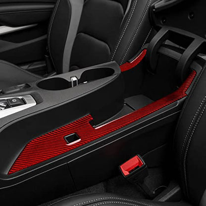 Car Sticker Carbon Fiber Decal Interior Trim Cover for Chevrolet Camaro ZL1 2016 2017 2018 2019 2020 2021 2022 2023 Accessories （Armrest Box Panel） - color: Armrest Box Panel