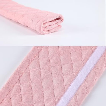 Amooca Automotive Seat Belt Cover Soft Suede Universal Fit Seatbelt Shoulder Pad Neck Protector Cushions for SUV Trucks Airplane Backpack 2 Pack Pink - color: Pink