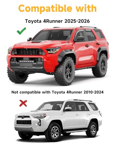 in-Channel Window Rain Guards Fit for 2025 2026 Toyota 4Runner, Extra Durable Window Visors Window Deflectors Vent Visors Vent Shades Car Accessories-4 pcs - size: Fit for 2025-2026 Toyota 4Runner