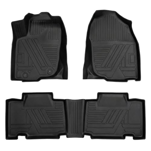 RAV4 Floor Mats Compatible with Toyota RAV-4 2013-2018，All Weather Protection Waterproof Durable Anti-Slip Odorless Custom-fit TPE Floor Liner 1st and 2ed Row Set - color: 2）For Toyota RAV4（2013-2018）Floor mat