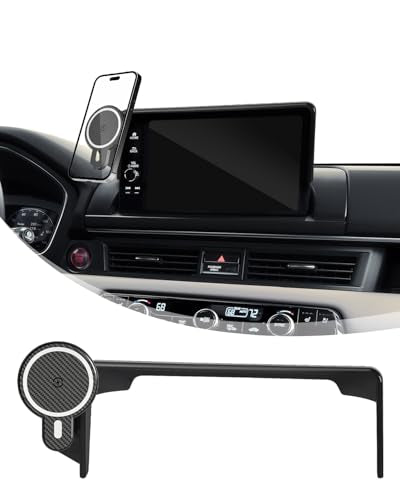 PZK Car Phone Mount for Honda HRV 2023-2026 /CRV 2023-2026/ Honda Pilot 2023-2026 Accessories 7/9-inch Screen 360° Rotation 15W Fast Wireless Charger HRV CRV Car Phone Holder Not Affect Air Vent - color: Magsafe+ Wireless Charger, size: Honda HR-V/CR-V/Pi