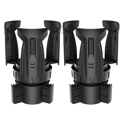 Cup Holder Expander, Automatic Car Cup Holder Expander Holds Large Water Bottles, for Yeti, Stanley, Owala Travel Tumbler & Mugs, Adjustable Arms & Extendable Base Insert Accessories (CH03T, 2PACK) - size: 2PACK