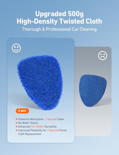 AstroAI 10pcs Windshield Cleaner Tool, Car Interior Detailing Kit with AC Vent Brush, 3 Cleaning Brushes, 4 Microfiber Pads and Spray Bottle, All-Inclusive Cleaning Solution, Car Accessories, Blue - style: with 4 Detailing Brushes