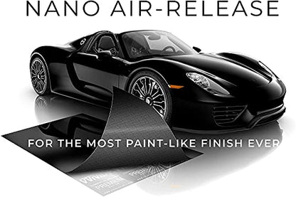 VViViD+ Ultra Gloss Premium Vinyl Car Wrap Film (9ft x 5ft, Gloss Piano Black) - color: Gloss Piano Black, size: 9ft x 5ft