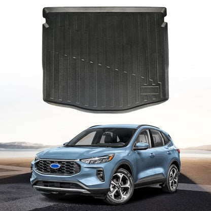 Premium Cargo Liner for Ford Escape Hybrid, Escape Plug-in Hybrid, Escape 2020-2026 - Custom Fit Car Trunk Mat. All-Season Black Cargo Mat. 3D Shaped Laser Measured Trunk Liners for Ford Escape