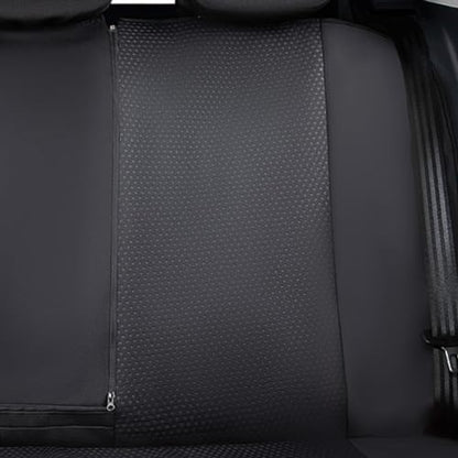 Flying Banner Neoprene Rear Bench car seat Covers car seat Protectors Split 40/60 60/40 (Solid Black, Neoprene) - color: Solid Black, size: Neoprene