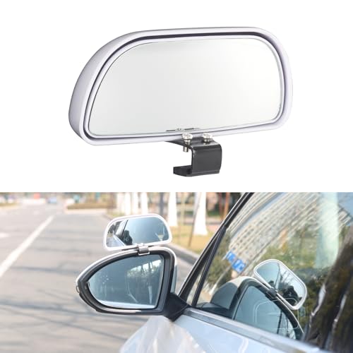 Blind Spot Mirrors for Trucks and Cars,Automotive Side View Concave Mirror Blindspot,360° Large Convex Rearview Exterior Mirror Accessories for Truck and Car(1Pack White) - color: 1Pack White