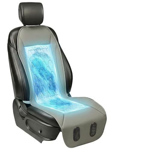 Liquid Cooling Car Seat Cover Front Seat, Air Conditioned Cooling Seat Cooler (Not Fan), Cooling Seat Cushion for Cars with 3 Modes, Quiet, Works Without A/C, Fits Car SUV Truck, Dark Gray - color: Dark Gray
