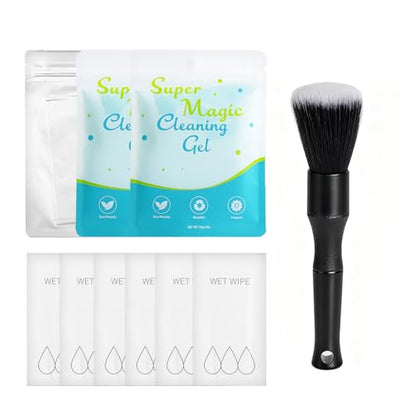 TICARVE Car Interior Detailing Cleaning Kit-10Pcs Car Screen Cleaner,Clean Gel, Detailing Brush, Cleaning Tools for Car, Keyboard and Interior Cleaning - size: 10 Pack