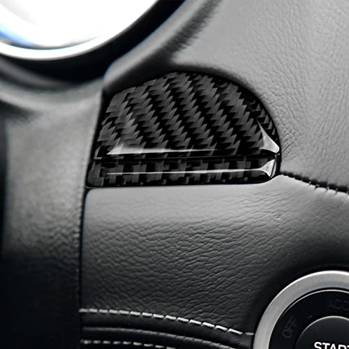 Car Dashboard Cover Decals for 2011-2023 Chrysler 300 / 300C / 300S / Limited/Touring/Base Accessories Carbon Fiber Interior Stickers - color: Dashboard Cover