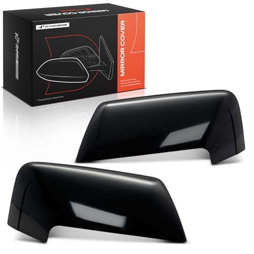 A-Premium 2 PCS Driver and Passenger Side Rearview Mirror Covers Caps - Compatible with Ford Expedition 2007-2017 & Lincoln Navigator 2007-2014 - Smooth Black - color: Smooth Black