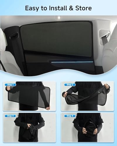 Car Window Shade for GMC Sierra 1500 2500 3500 2019-Now,2 Pack UV & Glare Protection, Breathable Privacy Insect & Bug Blocker Magnetic Mesh Side Rear Sun Shades for Baby Camping, Napping & Travel - size: 2PC for GMC Sierra 1500 2500 3500(2019-Present)
