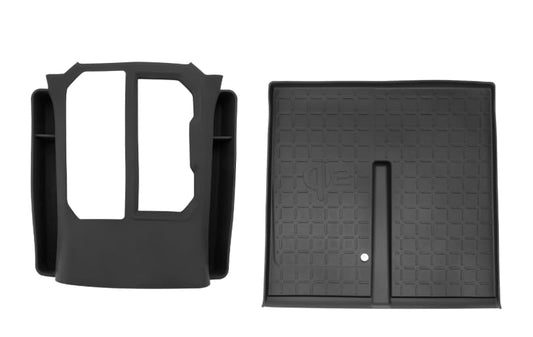 SKTU 2PCS for 2026 Toyota RAV4 Gear Shift Panel for 2026+ Toyota RAV4 (LE/SE/XLE Premium/Woodland/XSE/Limited) Wireless Charging Mat & Gear Shift Panel 2026 RAV4 Accessories Passenger Side Storage Box - color: 2026+ RAV4 Type2