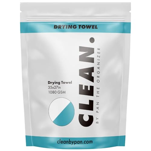 Clean Drying Towel - Ultra-Absorbent Microfiber Drying Cloth for Cars, Trucks, Motorcycles & Boats – Streak-Free Auto Detailing Towel for Professionals & Enthusiasts - 35" x 27"