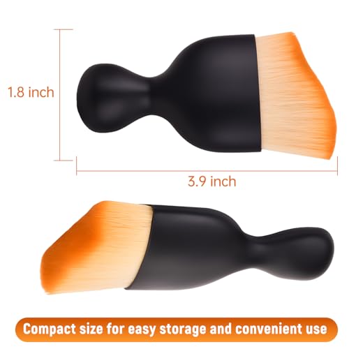 Car Detailing Brushes 4 Pcs - Soft Bristle Auto Interior Cleaning Brush for Dashboard, Air Vents & Electronics