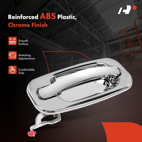 A-Premium - 4Pcs Chrome Exterior Door Handles - Compatible with Chevy Silverado 1500 2500 3500, Tahoe, Suburban, Avalanche & GMC Sierra, Yukon & Cadillac - 2000-2007 - Front & Rear Driver & Passenger - color: Chrome
