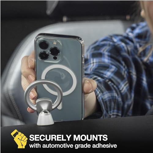 Scosche MagicMount MEMSD-SP Elite2 Magnetic Dashboard Mount for Magsafe Mobile Devices, Cell Phone Holder for Car Dash, 360° Adjustable Magnet Head, Compatible with iPhone 14, 13, 12 and MagSafe Case - style: MagSafe Dash