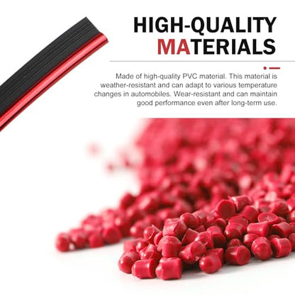 Electroplated Car Interior Trim Strip, 32.8ft Flexible DIY Dashboard & Door Molding Insert with Installation Tool, Car Interior Filler Insert Strips, Universal Fit for Most Vehicles (Red)