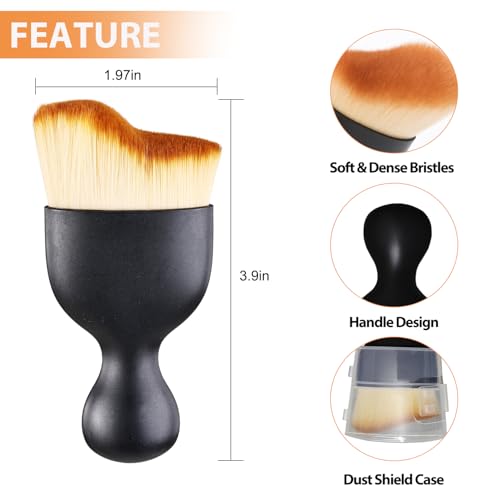 Auto Duster Brush for Cleaning Dust (BrownWhite) - color: Brownwhite, size: 2PCS