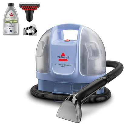 BISSELL Little Green Mini Portable Carpet and Upholstery Deep Cleaner, Car/Auto Detailer, with HydroRinse Self-Cleaning Tool and 4" Tough Stain Tool, Limited Edition Color Lake, 4075F - style: Little Green Mini Lake