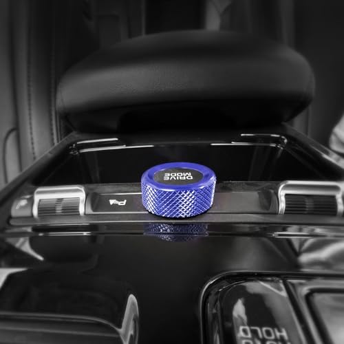 Aluminum Car Gear Control Knob Cover Drive Mode Gear Shift Switch Knob Protective Cover Compatible with Kia K5 2021-2025 Accessories (Blue Style) - color: Blue Style