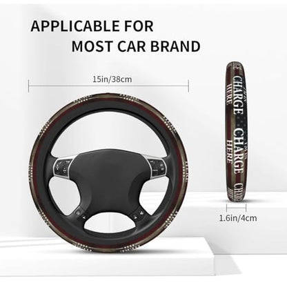 I'm in Charge Here Steering Wheel Cover Non Slip 15in Universal Car Accessories Comfortable Fit for Car SUV Truck