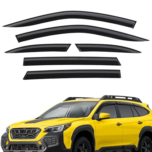 Extra Durable Window Deflectors Tape-On Window Visors Rain Guards Fit for Subaru Outback 2020-2025, Sun Visors, Wind Vent for Shades, Exterior Car Accessories - 6 pcs. AG0998 - color: For Subaru Outback 20-25 6pcs