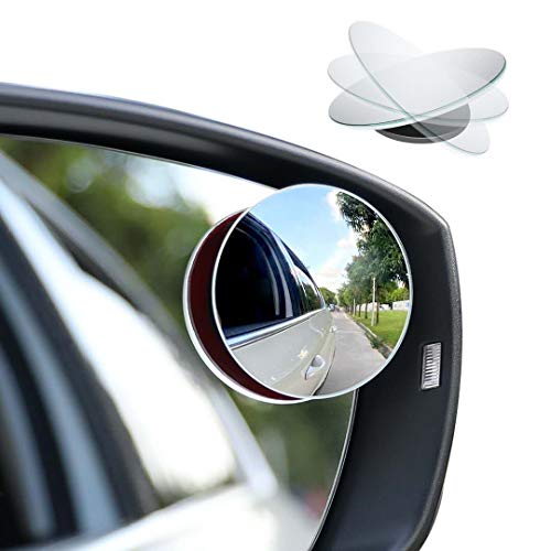 CUNCUI 2pcs Blind Spot Mirror, 360 Degree Adjustabe HD Glass, 2" Round HD Glass Convex Rear View Mirror, for any Car, Van, Suv and Trucks. - size: 1.97in(Round)
