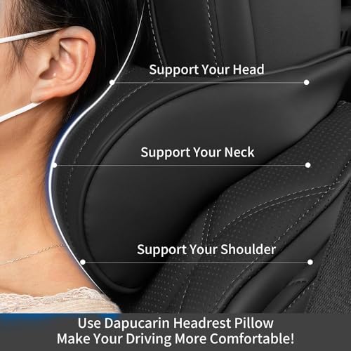 1 Pack Nappa Leather Neck Headrest for Mercedes Benz A-Class C-Class CLA CLS AMG GLC GLE GLS Car Neck Pillow Accessories Interior