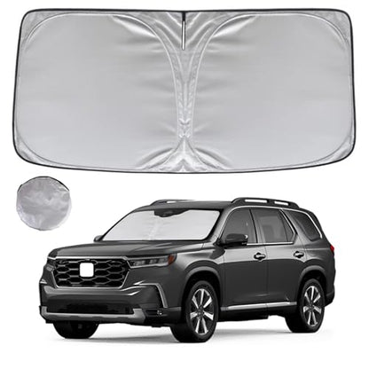 KAYZT Windshield Sun Shade for 2009-2015 Honda Pilot Foldable Sunshade Front Window Custom Fit Car Accessories - size: for 2009-2015 Pilot