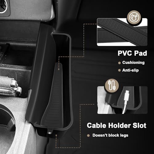 Muslogy for 2022 2023 2024 2025 2026 Maverick Center Console Shifter Storage Box ABS Material Console Side Organizer with Stronger Tape Compatible with Ford Maverick 2022-2026 (Only Passenger Side) - size: Passenger Side Organizer (2022-2026)