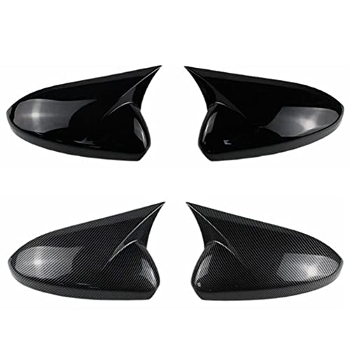 Carbon Fiber Patterned for Chevrolet Cruze 2009-2012 Side Wing Rear View Mirror Covers ABS Trim With OX Horn Car Styling (Carbon fibre) - style: Carbon fibre