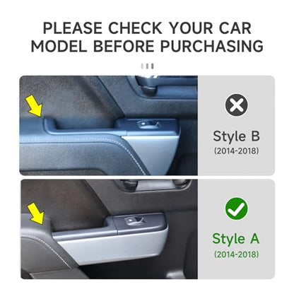Car Carbon Fiber Decal Rear Window Lift Switch A Sticker Cover Interior Trim for Chevrolet Silverado/GMC Sierra 1500 2500HD 3500HD 2014-2018 Accessories - color: Rear Window Lift Switch a