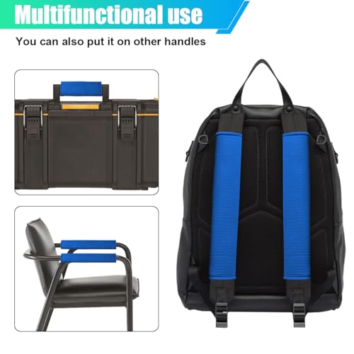 2PCS Long Car Seat Belt Cover Pads, Soft Mesh Seatbelt Shoulder Strap Protector Pad for Comfort Driving, Breathable Car Seat Belt Pad Harness Cushion Protect Your Neck and Shoulder (Blue) - color: Blue