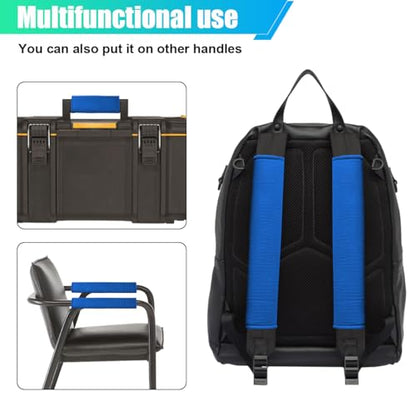 2PCS Long Car Seat Belt Cover Pads, Soft Mesh Seatbelt Shoulder Strap Protector Pad for Comfort Driving, Breathable Car Seat Belt Pad Harness Cushion Protect Your Neck and Shoulder (Blue) - color: Blue
