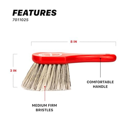 Maxshine Universal Cleaning Brushes (3-Piece Set) – Heavy-Duty, Medium-Duty, Soft Bristles – Removes Dirt & Stains – Wheels, Tires, & Exterior Surfaces – Carpets, Upholstery & Interior Surfaces - color: Set