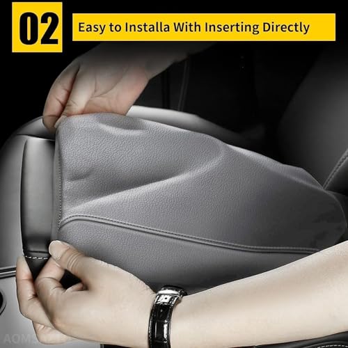 AOMSAZTO Light Gray Console Covers for 2011-2019 Ford Explorer - color: gray