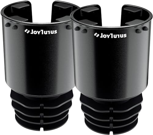 JOYTUTUS Cup Holder Expander for Car, 2 Pack Car Cup Holder Expander for YETI, Hydro Flask, Nalgene, Large Car Cup Holders Hold 18-40 oz Bottles and Mugs, Universal Car Cup Holder Adapter - size: 2pcs