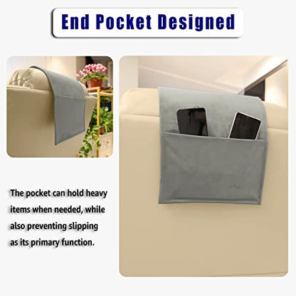 Non-Slip Head Pillow for Recliners - Neck Support Cushion with Velvet Cover for Pain Relief at Home, Office and Travel (Light Gray) - color: Light Gray