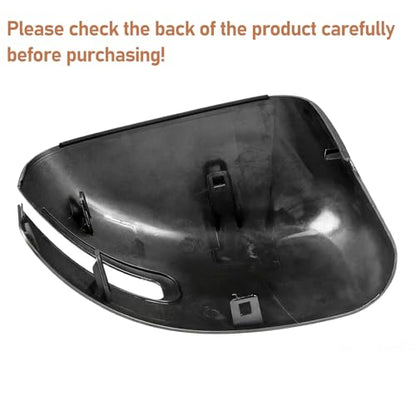 Moonlinks Compatible with Jeep Renegade Left Driver Side Mirror Cover Replacement 2015 2016 2017 2018 2019,Glossy Black Left Side Clip-on Mirror Cap With Turn Signal Light Replaces for CH1326103 - color: Left Black