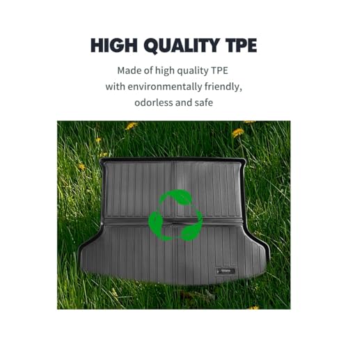 Vanseno Cargo Liner for Infiniti QX50 2019-2025 / QX55 2022-2025 Trunk Mats All Weather TPE Rear Cargo mats for QX50 Accessories,Black - color: Fit 2019-2026 Infiniti QX50