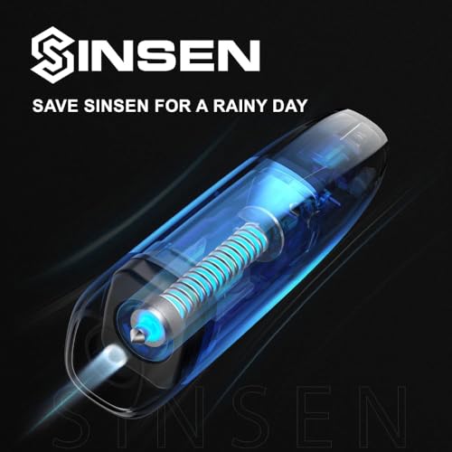 SINSEN Car Window Breaker Seat Belt Cutter, Emergency Safety Life Hammer Tool to Break Glass, Portable Escape Kit, 2 Pack(Red) - color: Red