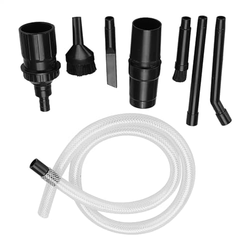 Haofy Universal Vacuum Cleaner Attachments 9 Piece Micro Tool Set for Tight Spaces Fits 32mm 28mm Hose for Car Interior Keyboard Electronics Workshop