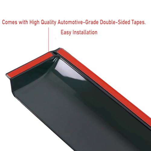 2019-2025 Window Visors Rain Guards for Chevrolet Silverado GMC Sierra 1500 Crew Cab Side Window Deflectors Vent Visor Sun Shades Truck Accessories 4pcs Smoke - size: for Silverado/Sierra 1500 Crew Cab 2019-2024