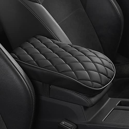 Car Center Console Pad,Memory Foam Car Armrest Cushion,Auto Armrest Pad,Knitted Corrugated Design,Great for Long-time Driving,Universal Car Armrest Seat Box Cover Protector for Most Vehicles - color: Black1