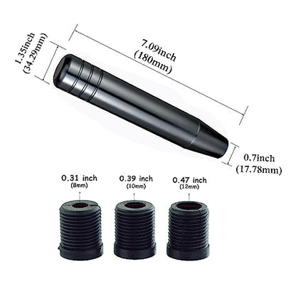 Abfer Weighted Shift Knob Tall Gear Stick Shifting Extension Car Long Shifter Knob Fit Most Manual Automatic Transmission Vehicle, Gray - color: Gray