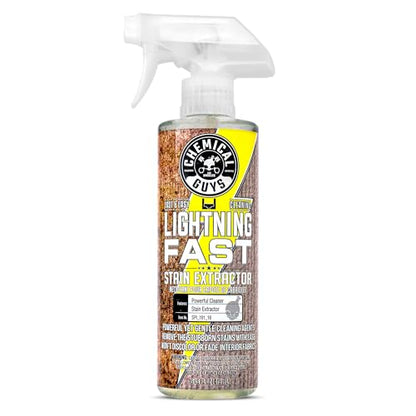 Chemical Guys Lightning Fast Carpet and Upholstery Stain Extractor - Chemical Guys Carpet Cleaner, Great for Fabric, Upholstery, Cars, Home, Office, Furniture, and More, Fresh Scent - 16 oz - size: 16 Fl Oz (Pack of 1)